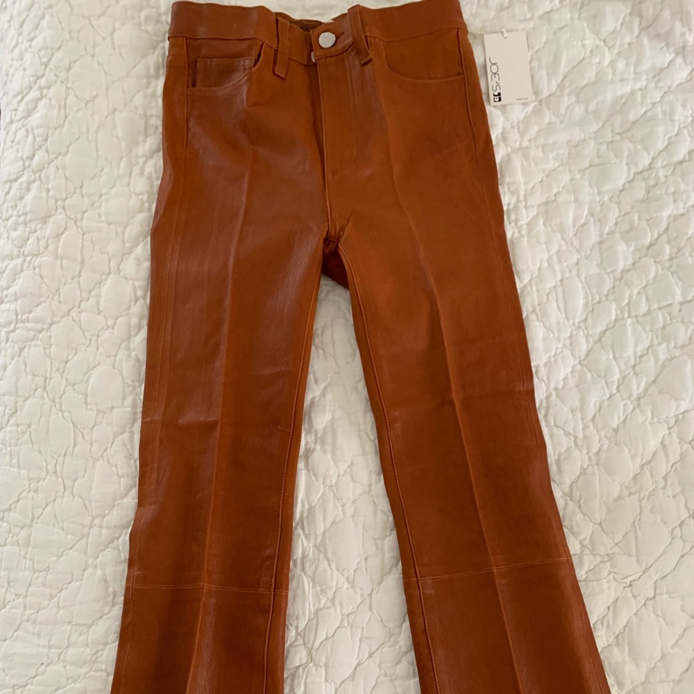Joe’s Leather Pants - Cropped Flare